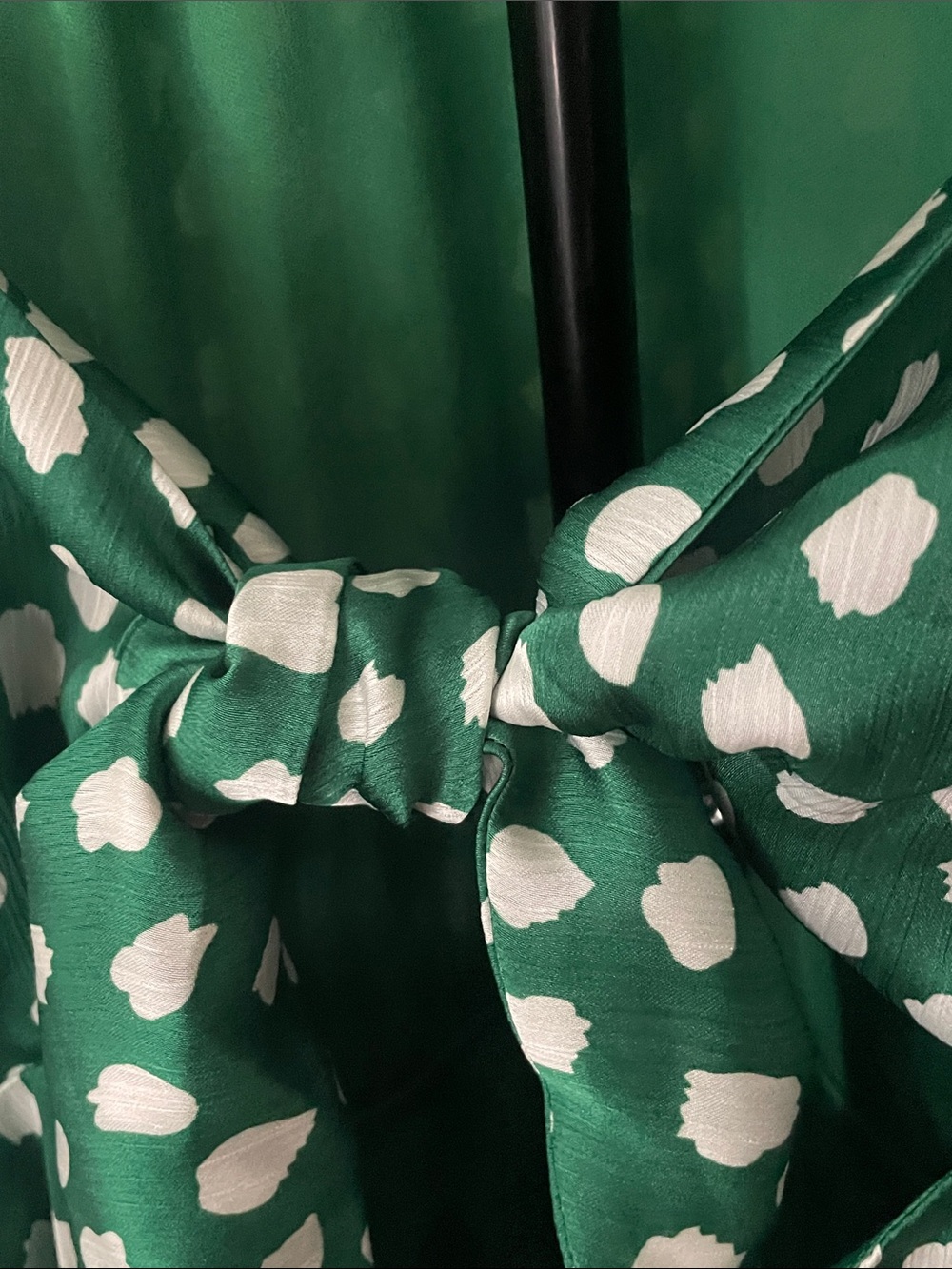 Betsey Johnson white polka dot and Green halter top dress - Picture 8 of 8